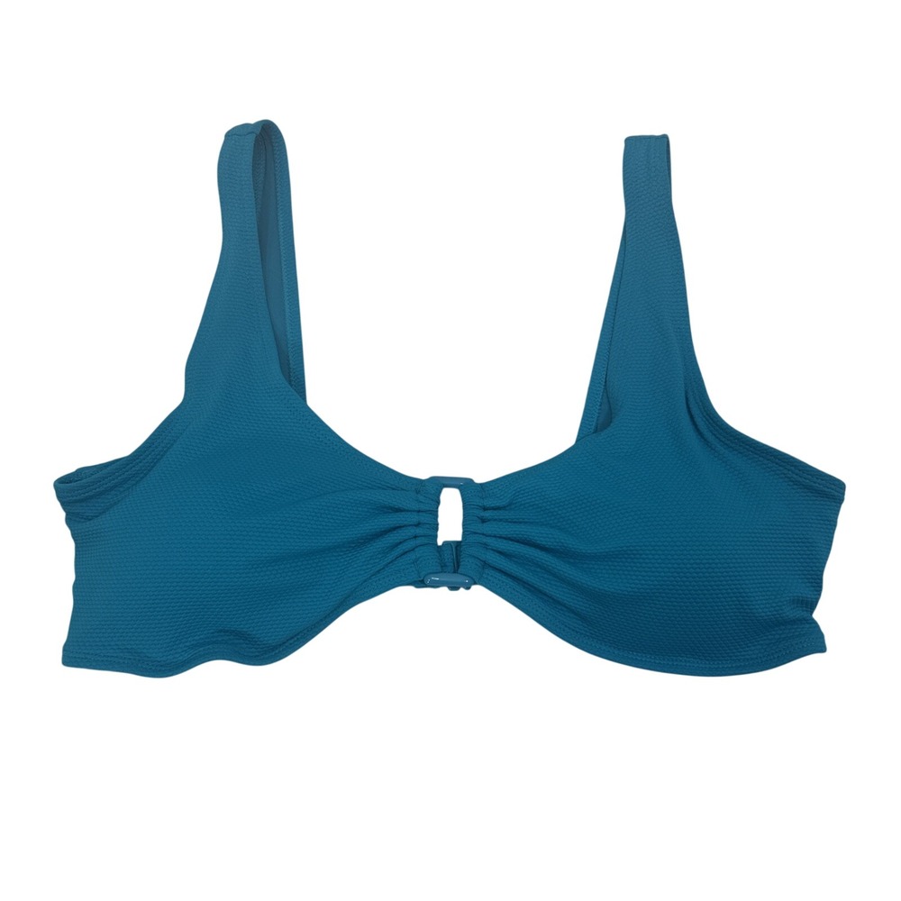 Old Navy Women XXL Blue Bikini Swim Top Padded Textured New Tags